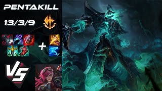 JUNGLE Hecarim vs Vi [PENTAKILL] - EU Challenger Patch 25.S2.2