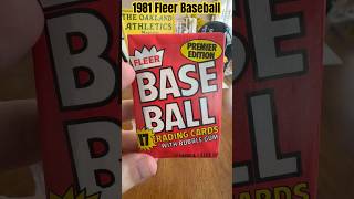 1981 Fleer baseball cards wax pack opening rip