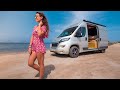 SOLO FEMALE VANLIFER | Van Tour - Kitesurfing Instructor & Digital Nomad Travels Full Time!