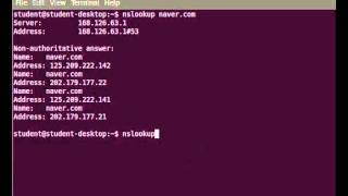 nslookup 명령어 screenshot 3