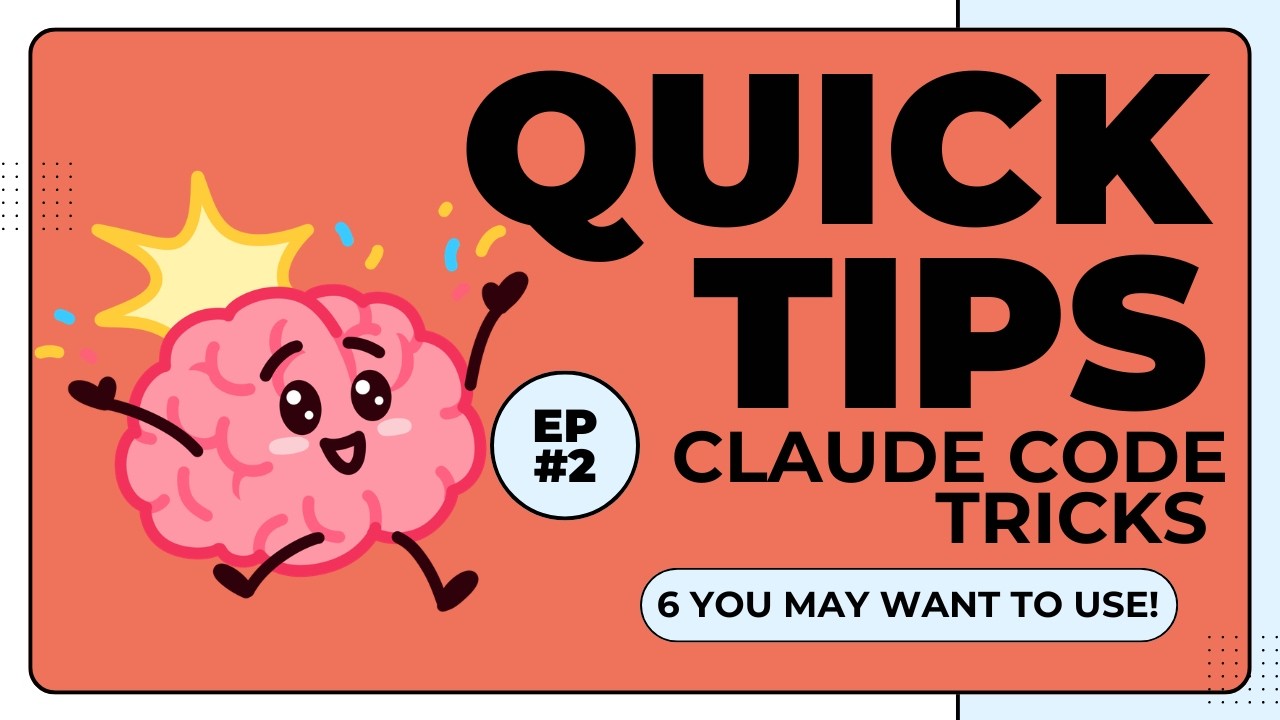 Quick Tips EP#2 - Claude Code Tricks - YouTube