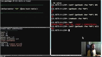 Little Bits of Lisp - hashtable basics