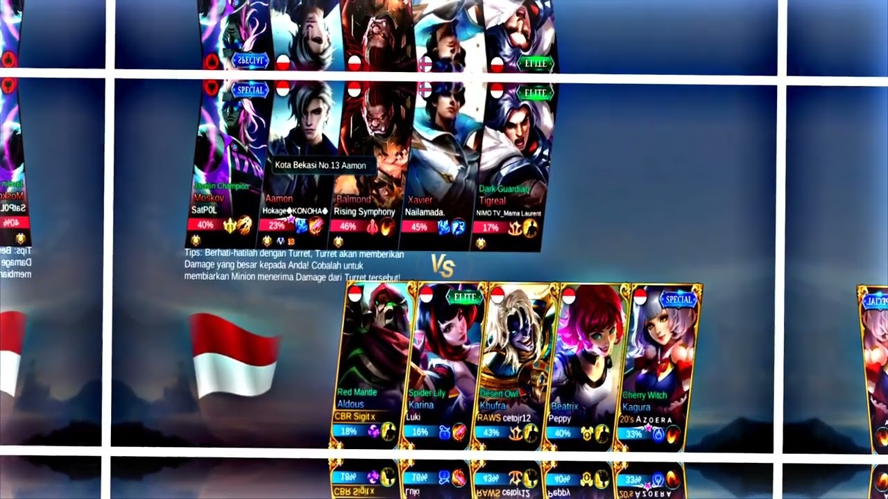 ✨ PRESET HASIL PERTANDINGAN ML 🎶 DJ MALAM INI X TANGKIS DANG#mlbb
