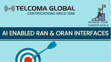 AI enabled RAN and open RAN interfaces O1,A1,E3