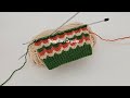 Kolay ve Gösterişli 🧶Renkli Örgü Modeli #knitting
