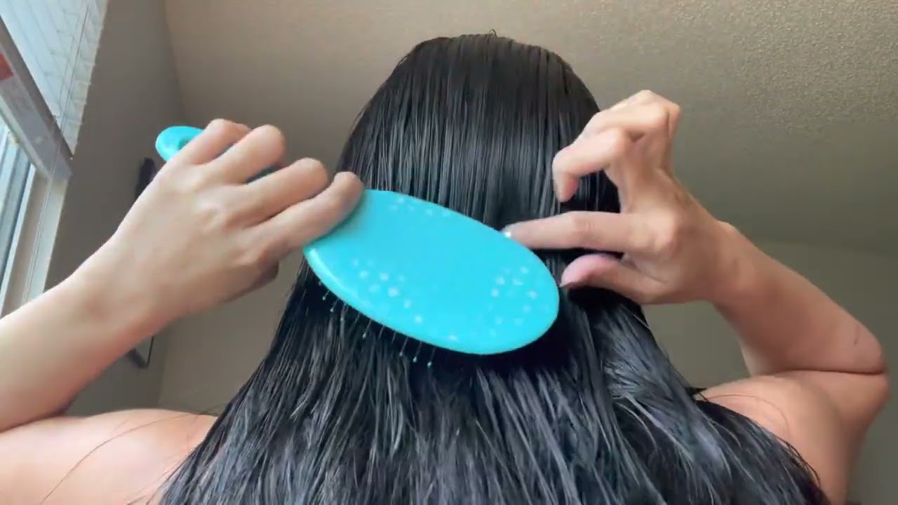 WET HAIR BRUSHING #wethair #Wethairbrush