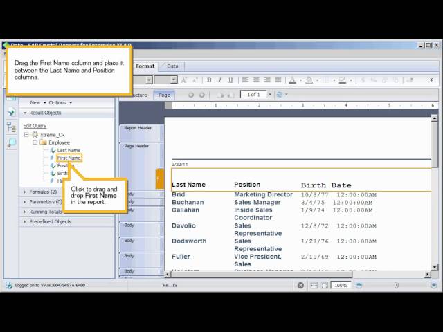 Use smart formatting: Crystal Reports for enterprise 4.x