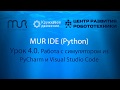 Урок 4.0.  Работа с симулятором из PyCharm и Visual Studio Code