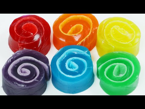 How to Make Rainbow Jello Marshmallow Rolls!