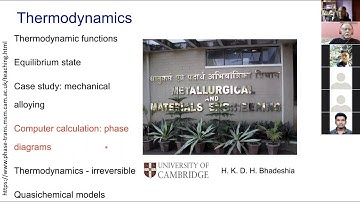 Thermodynamics - computer calculation of phase diagrams