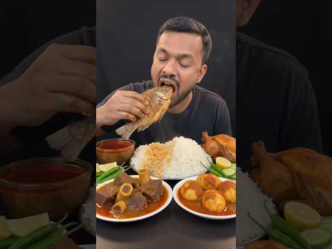 🔥 Giant Spicy Fish, Beef Curry & Chicken Mukbang | Ultimate Rice & Gravy Eating Show | ASMR
