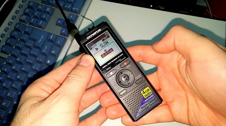 How to change Audio Playback-Speed (Olympus VN-733PC Sound Recorder)
