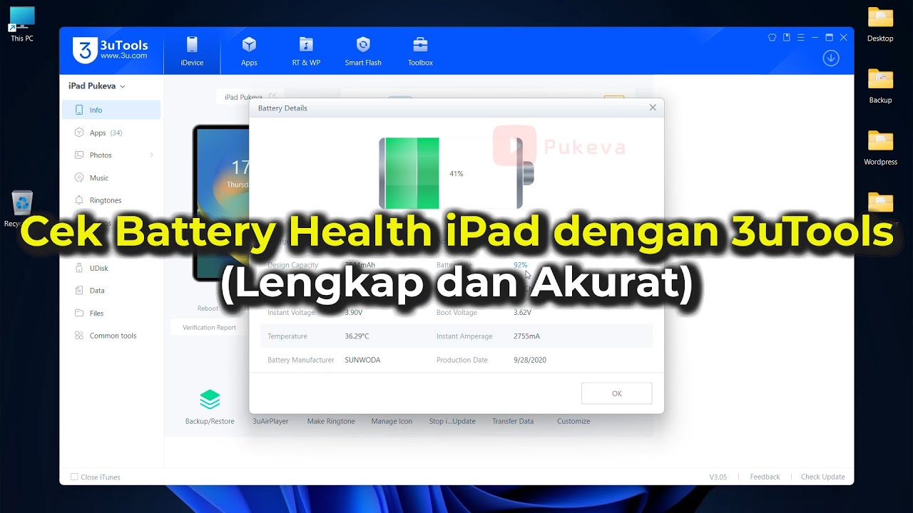 Cara Cek Battery Health iPad, iPad mini, iPad Air, dan iPad Pro dengan