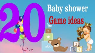 20 Fun Traditional and modern baby shower games ideas Must see!!! #babyshower #games \/\/Lady Garrison