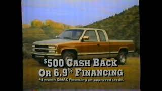 1992 Southwest Chevy Geo Dealers Special Rodeo Trucks El Paso Local TV Commercial