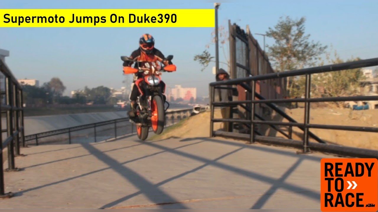 Supermoto Jumps On Duke 390 Ready To Race supermoto jumps duke390 ktm reactionvideo YouTube