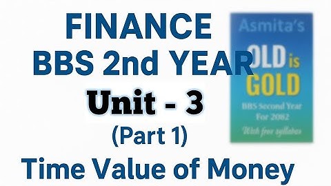 Time Value of Money | Unit 3 | BBS 2nd Year Finance (Complete Concept Explained)