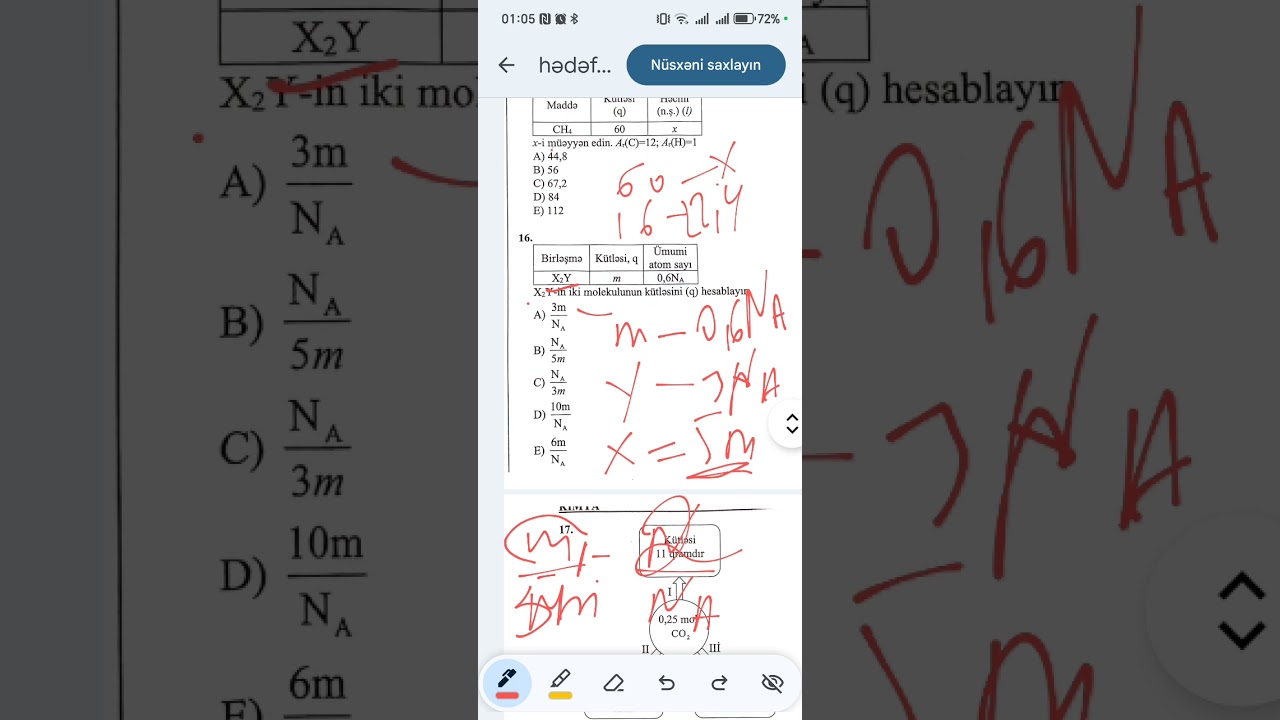3.1 Hədəf Avaqadro qanunu