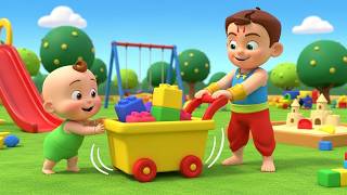 Bheem Strong Play 💪 | Fun Kids Action Song with Happy Learning Adventure 🚍🎵 | Nursery Rhymes for 🌈