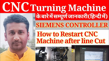 How to Restart CNC machine after line cut ! Restart CNC machine !