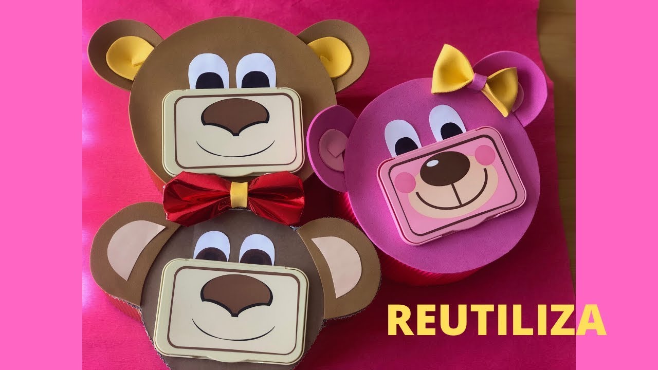 Reutiliza las tapas de las toallas húmedas - Caja organizadora para bebé