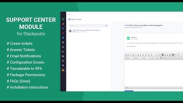 Support Center Module for Stackposts