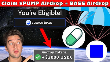 Claim $PUMP Airdrop + BASE Airdrop - DO THIS NOW