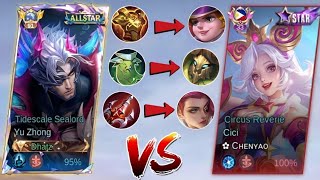 HOW TO DEAL CICI ANNOYING KITE SKILL USING THIS YU ZHONG EMBLEM SET! - MLBB