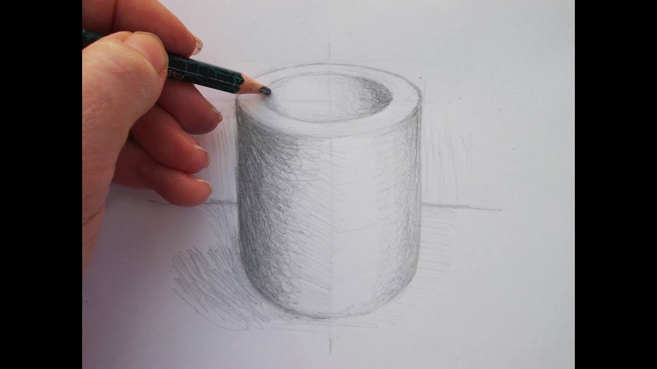 Simple Drawing Exercise: Drawing an Ellipse Step by Step - YouTube