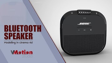 Bluetooth Speaker Modelling in C4d Tutorial I Time Lapse