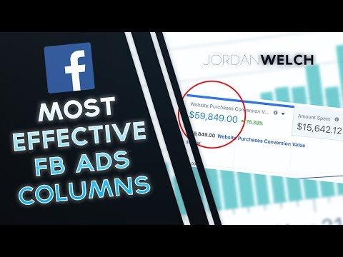 How To Setup Your FB Ads Columns For eCommerce