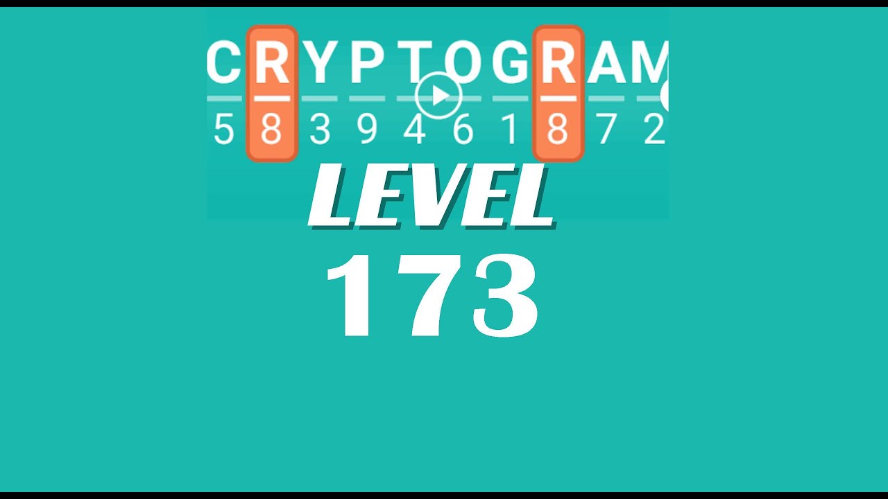 Cryptogram Level 173 Answers | Go Answer - YouTube