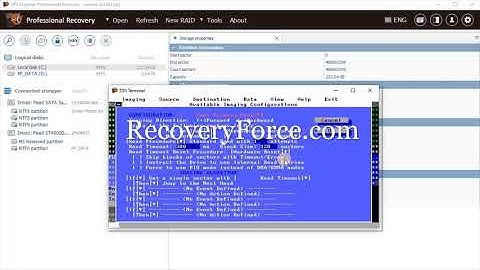 DeepSpar Terminal Window via UFS Explorer
