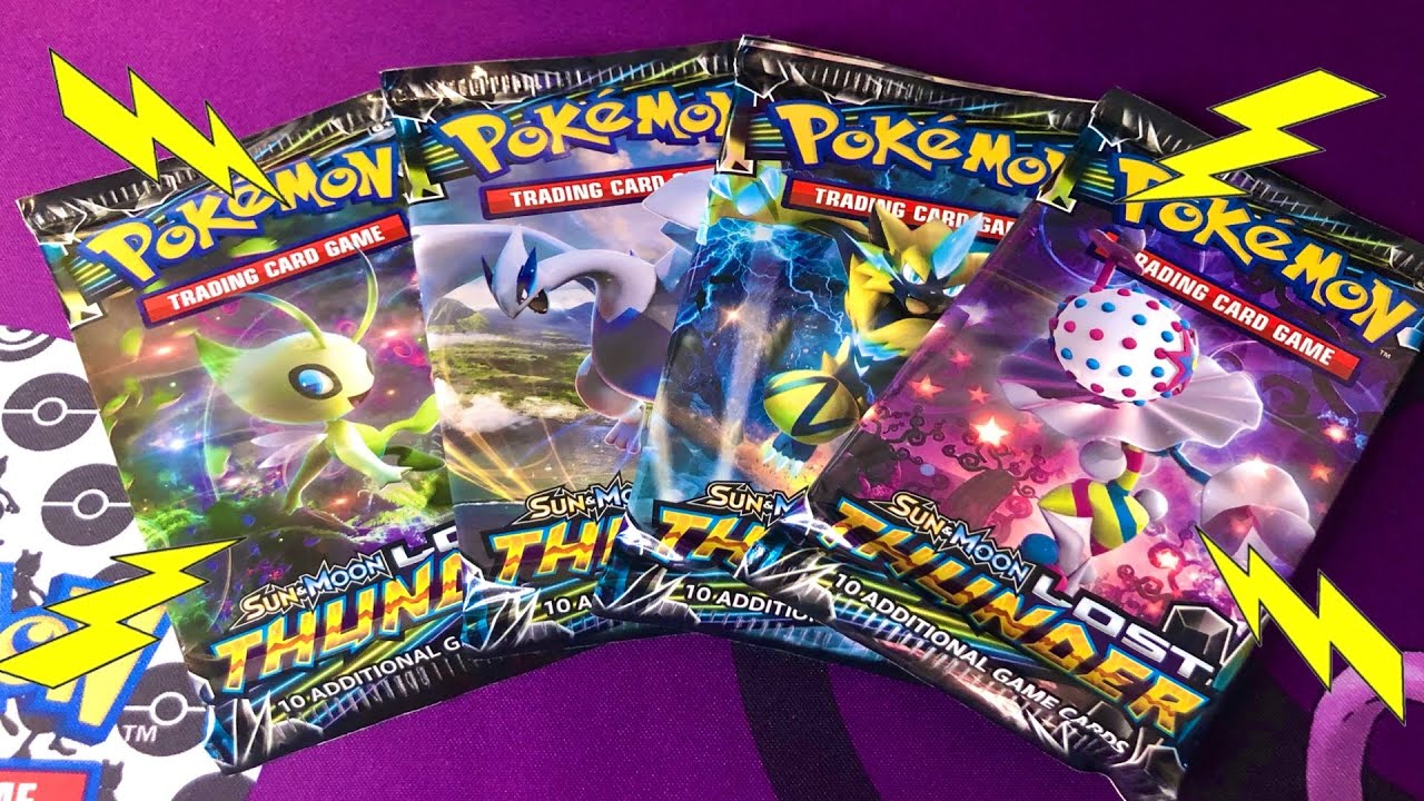 Raiders Of The LOST THUNDER! Pokemon cards Opening (Sun & Moon)