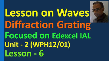 Lesson on Diffraction Grating of Light Waves Edexcel IAL Unit 2 Superposition Interference Pattern