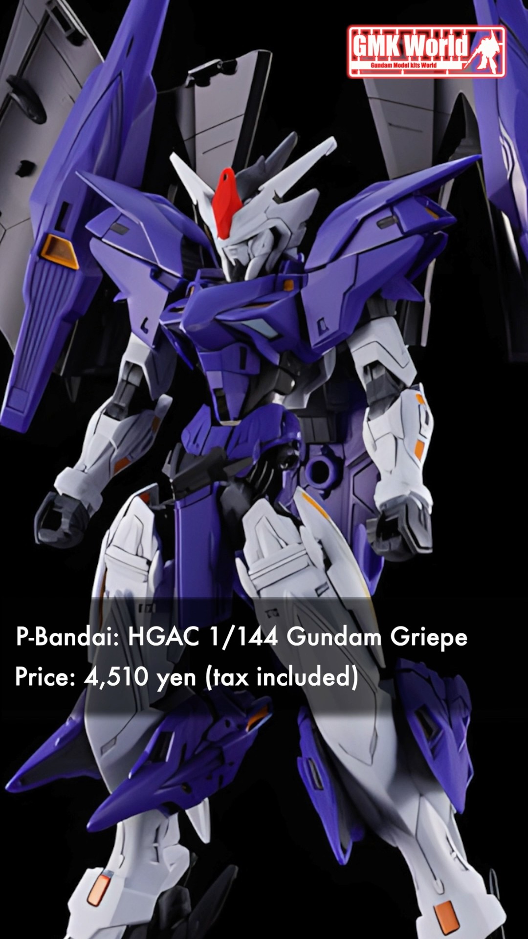 P-Bandai: HGAC 1/144 Gundam Griepe - Release Info(ガンダムグリープ