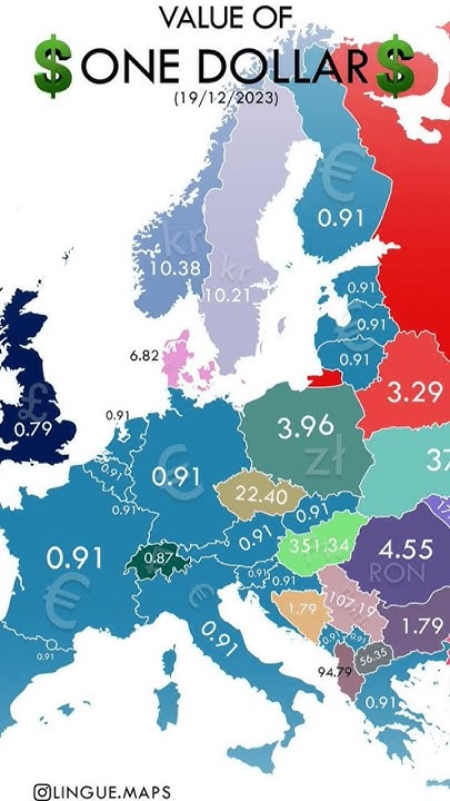 how-much-is-one-dollar-in-your-country-europe-map-geography
