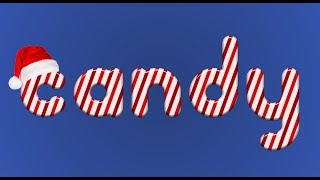 Photoshop Tutorials | Christmas Candy Cane Text Effect in Photoshop