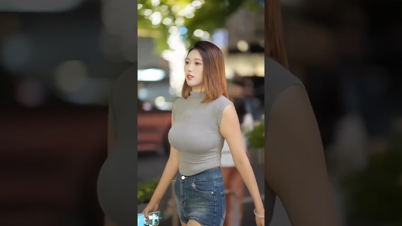 Beautiful chinese girl street fashion style inspiration #fashion #beautiful #short #cute