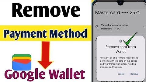 How To Remove Payment Method From Google Wallet | Google Wallet Se Payment Card Kaise Khatam Kare