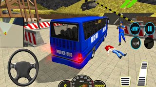 US Police Coach Bus Mountain Driving Simulator - Android Gameplay screenshot 4