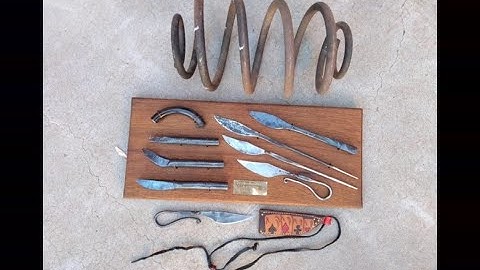 Forging a Knife from a Coil Spring