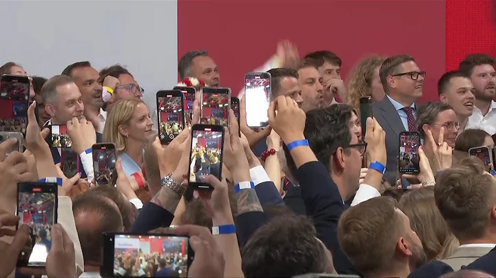 Trzaskowski and his supporters celebrate exit poll results in Poland's presidential election | AFP