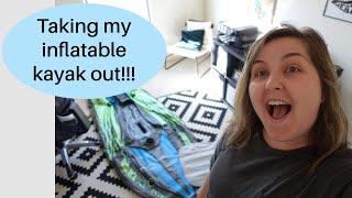 TAKING MY INFLATABLE KAYAK OUT! | The Diabetic Cactus