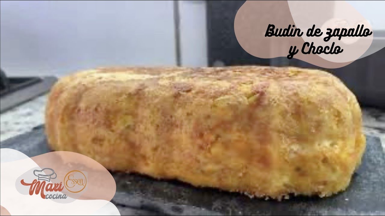 Budin de zapallo y Choclo en cuadrada essen