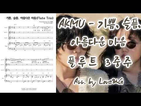 Joy, Sorrow, A Beautiful Heart (Flute Trio(Includes Instrumental Version)) - AKMU