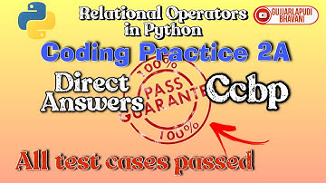 coding practice  2A||Relational operators in python||ccbp||Nxtwave assignments...