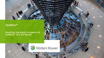 TaxWise®: Resetting the Admin Password in TaxWise® 2017 and Later