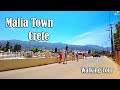 Exploring the beautiful town of malia crete  4k walking tour  city driver tours
