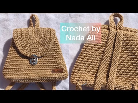 شنطة كروشيه باك بخيط المكرمية سهلة وشيك جدا Crochet Bags Crochet Bag كروشيه Youtube